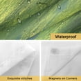 thumbnail image 4 of Willow Whispering Leaves No Hooks Shower Curtain with Snap-in Liner Boat Green Lake Plant Shower Curtains for Bathroom, Waterproof, Easy Install, Washable 72"x78", 4 of 9