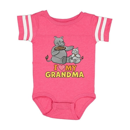 

Inktastic I Love My Grandma Hippos Gift Baby Boy or Baby Girl Bodysuit