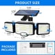 thumbnail image 2 of Lámpara solar para exteriores, luz de pared, luz LED, 3 cabezales, 192 LED, detector de movimiento, proyector de seguridad, iluminación, IP65, lámpara de energía solar a prueba de agua, 2 of 5