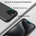thumbnail image 5 of for iPhone 15 Pro Case with Card Holder Heavy Duty Dual Layer Shockproof iPhone 15 Pro Wallet Case Hidden Card Slot Slim Phone Case for iPhone 15 Pro for Women&Men(Black), 5 of 14