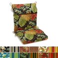 thumbnail image 2 of Blazing Needles 22-inch by 45-inch Three-section Outdoor Seat/Back Chair Cushion - 22 x 45 Haliwell Caribbean, 2 of 5