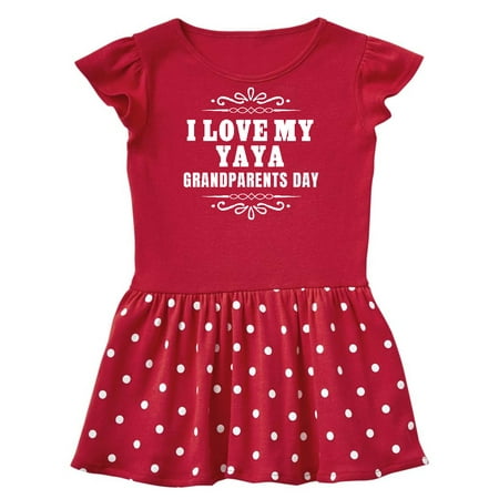 

Inktastic Grandparents Day I Love My Yaya Gift Baby Girl Dress