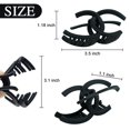 thumbnail image 3 of 4 Pack Medium Large Hair Claw Clips for Women & Girls, Unique Claw Clips for Thin Hair for 3.5 inch, Nonslip Matte Hair Jaw Clips for Hair, Strong Hold Jumbo Claw Clips for Long Hair(Neutral), 3 of 4