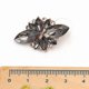 thumbnail image 3 of Five-leaf Petal Crystal Earrings Pink Diamond Earrings Simple Jewelry, 3 of 5