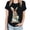 B-Black, variant on ZQUUVOU Easter Shirts For Women Funny Bunny Print Short Sleeve T Shirt For Easter Day Tops A-Black