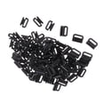 thumbnail image 1 of 50 Piezas de Plástico Gloria Hebilla de Lencería de Bricolaje Deslizadores Negro 10mm, 1 of 6
