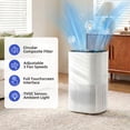 thumbnail image 3 of Kissair Air Purifier for Bedroom, H13 True HEPA Filter, CADR 140 m³/h, Quiet Sleep Mode, TVOC Sensor & Touchscreen, 3 Fan Speeds, Timer, Compact Air Cleaner for Home, Office, 3 of 7