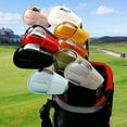 thumbnail image 2 of jinwen Golf Iron Couvre Ensemble PU Cuir Protection Tête de Golf Léger Couvre pour Rouge Grand, 2 of 9