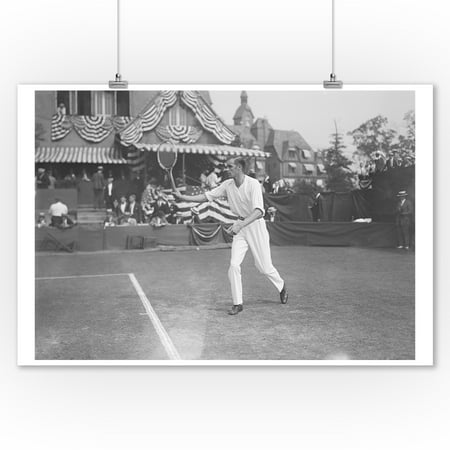 Man Playing Tennis in Washington DC Tournament Photograph (9x12 Art Print, Wall Decor Travel (Best Way To Travel In Washington Dc)