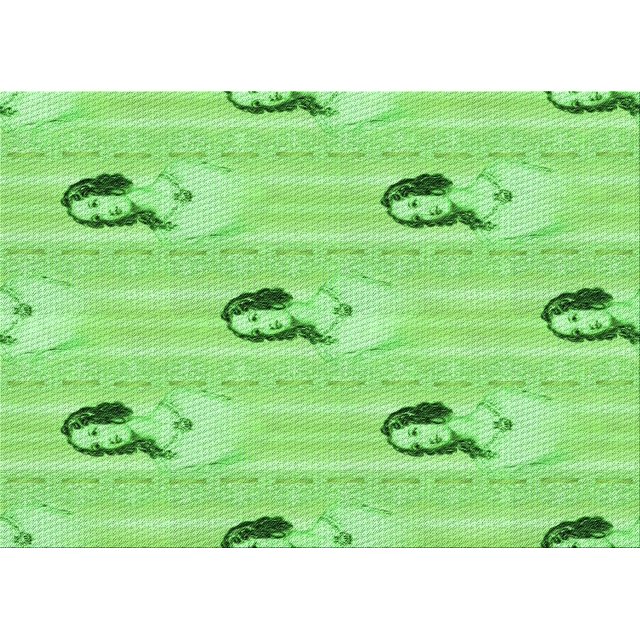 Ahgly Company Machine Washable Indoor Rectangle Transitional Emerald Green Area Rugs, 2' x 4'