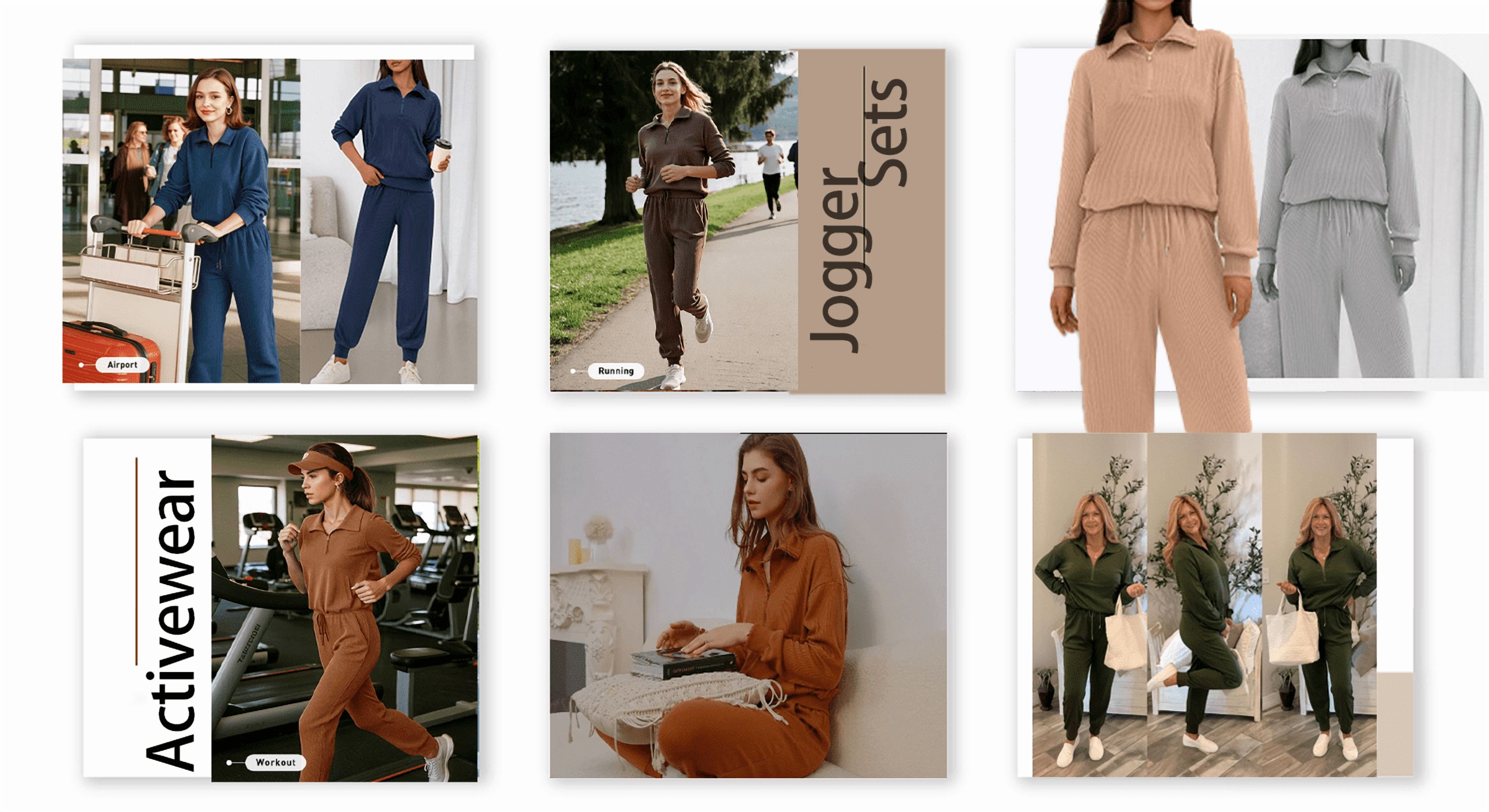 Fantaslook Women's Half Zip Sweatsuit 2-Piece Set photo 8