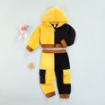 thumbnail image 2 of Toddler Baby Girl Zipper Hoodie Jackets Long Sleeve Hooded Sweatshirt Coat with Pant Trousers Set, 2 of 7