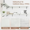 thumbnail image 2 of Kaboon 55inch Floating Shelves for Wall 10" D x 55" W Set of 2, Sea Salt, 2 of 6