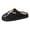 b-Black, variant on Spooky Slides Halloween Jack O Lantern Pumpkin Indoor Outdoor Fuzzy House Slippers Shoes Gifts For Women Men