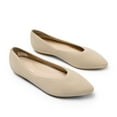 thumbnail image 6 of Women Comfort Ballet Flats Pointed Toe Lightweight Knit Shoes with Memory Foam Insole Non Slip Sole Dressy Casual Everyday Wear, 6 of 6