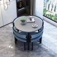 thumbnail image 1 of Office Modern Dining Chairs Designer Conference Metal Legs Floor Dining Table Set 4 Chairs Lounge Unique Muebles Decoration My Lux Decor Round, 1 of 25