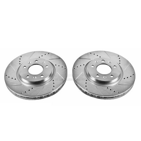 Power Stop AR82108XPR Evolution Drilled & Slotted Rotors -Front