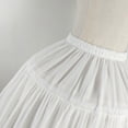 thumbnail image 3 of Womens Adjustable Hoop Skirt Elastic Waist Tutus Pleated Skirts Petticoat Crinolines Dress Gown Cosplay Underskirt, 3 of 8