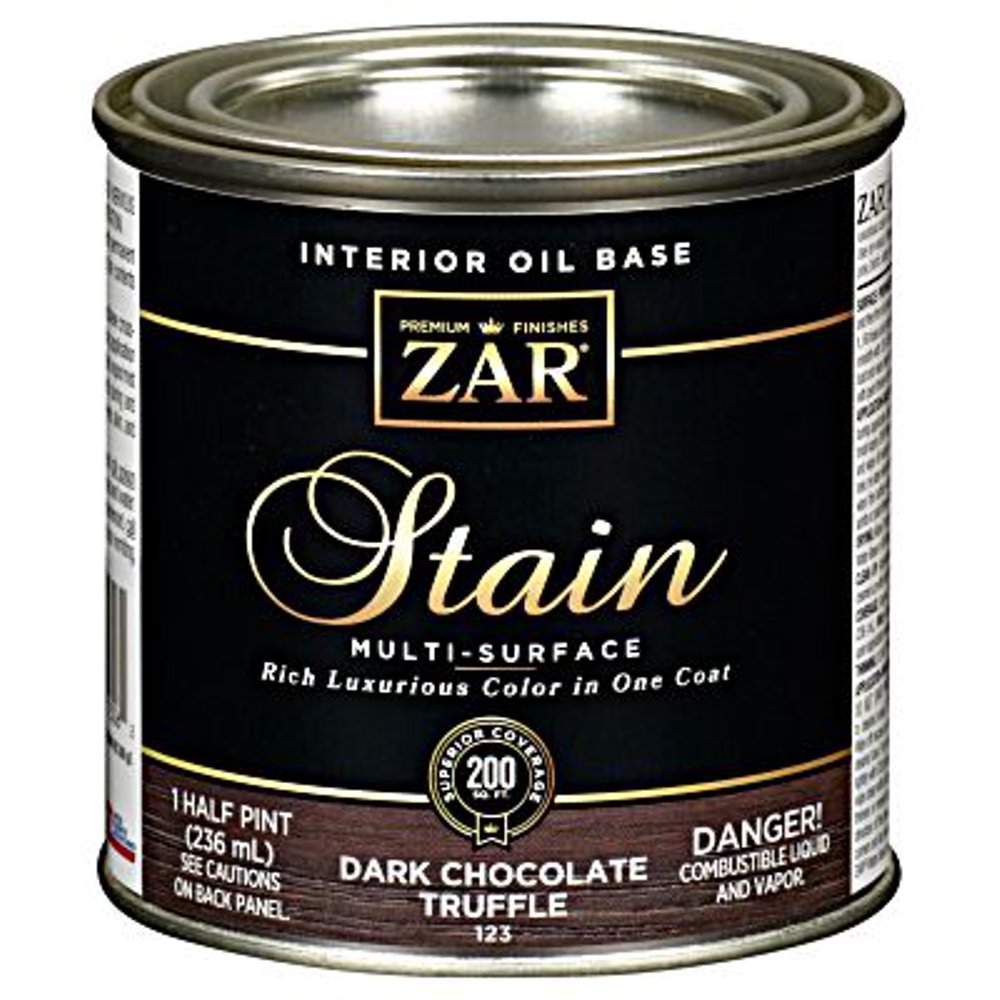 UGL 123 Zar Dark Chocolate Truffle Interior Wood Stain Oil Based 1/2
