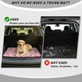thumbnail image 4 of Bulopur Camo Car Trunk Mat 29" x 39", Hunting Pink Camo All Weather Trunk Protection Cargo Liner, Non-Slip Waterproof Washable Rear Trunk Liner for Sedan SUV Truck, 4 of 7
