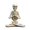 White-4, variant on Halloween Yoga Pose Skeleton Statue Decor, Resin Gothic Meditation Skeleton Figurine for Party Graveyard Haunted House, Yoga Skeleton Ornament for Desk Table Display