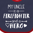 thumbnail image 4 of Inktastic My Uncle is a Firefighter and a Hero Boys or Girls Baby Bib, 4 of 4