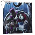 thumbnail image 1 of Goofa The Nightmare Before Christmas Pattern Shower Curtain - Fancy Bathroom Shower Curtain Sets - Waterproof Shower Curtain with Hooks with 12 Plastic Hooks 72x72 Inches, 1 of 5