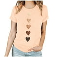 thumbnail image 1 of Christmas Tree Lights, Women's Casual Short-Sleeved T-Shirt with Tree Print, 1 of 7