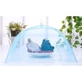 thumbnail image 2 of Cubierta de malla de nailon reutilizable para alimentos, tienda de campaña, mosquitera para patio, barbacoa, camping y exteriores Azul, 2 of 6