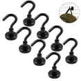 thumbnail image 2 of Black Magnetic Hooks, Heavy Duty Neodymium Magnets with Hooks, 2 of 5