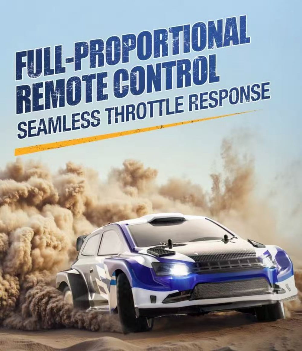 RC Drift Car with Gyroscope, 1:43 Mini 4WD Remote Control Drift Cars with Semi Proportional Throttle and LED Light, RC Racing Vehicle Toy Gifts