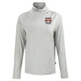 thumbnail image 2 of Women's-Cutter & Buck  Gray New York Red Bulls Coastline Epic Comfort Eco Recycled Funnel-Neck Top, 2 of 3