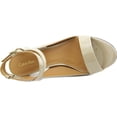 thumbnail image 3 of Calvin Klein Womens Meville Open Toe Ankle Strap Classic Pumps, Cocoon, Size 7.0, 3 of 5