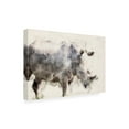 thumbnail image 2 of Trademark Fine Art Arno Du Toit Abstract African Rhinoceros Watercolor Art Canvas Wall Art, 2 of 4