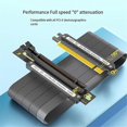thumbnail image 5 of Full Speed PCIE-E16X to 16X 4.0 Graphics Card Extension Cable PCI Express GPU Expansion Card Adapter Card Extender A, 5 of 5