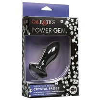 California Exotic Novelties Vibrating Jeweled Gem Anal Plug 10 Mode Thrusting Prostate Massager Sex Toy (Petite Black)