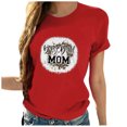 thumbnail image 1 of Blusa suelta estampada con cuello redondo y manga corta para mujer OAVQHLG3B Store  lin121212, 1 of 5