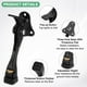 thumbnail image 2 of Uxcell 1-Pack Topes de Puerta, Tope de Puerta de Caída de Aleación de Aluminio de 4 Pulgadas con Altura Ajustable [Negro], 2 of 7