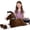Chocolate, variant on MorisMos 33" Pony Stuffed Animal,Soft Stuffed Horse Plush Pillow