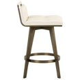 thumbnail image 3 of Sunpan Arizona 26" Modern Faux Leather Swivel Counter Stool in Cream, 3 of 7