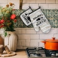 thumbnail image 4 of Happy Camper Gifts Oven Mitts and Pot Holders Sets, Camping Rv Kitchen Accessories Sets, Life is Better When You‘re Camping Heat Resistant Oven Glove Potholders for Kitchen Cooking Baking BBQ, 4 of 6