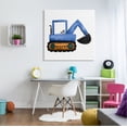 thumbnail image 2 of Stupell Blue Construction Excavator Vehicle Transportation Painting Gallery Wrapped Canvas Print Wall Art, 2 of 7