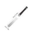 thumbnail image 3 of Offset Spatula with Angled Blade | Stainless Steel Cake Icing Spreader & Dough Scraper | Wood Handle Baking Decorating Tool for Frosting & Cake Shaping | 1 Piece, 3 of 6