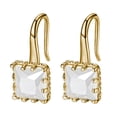 thumbnail image 1 of Pendientes colgantes de cristal Piper Pendientes de botón de circón cuadrado Pendientes de poliedro irregular Wmkox8yi  sjalhkljlk279, 1 of 1