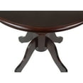 thumbnail image 7 of Wooden 3 Piece Dining Table Set, 2 Classic Style Solid Wood Ronda Upholstered Chairs w Rolf Round Dining Table, Kitchen Set for two, Living Room Set, Espresso Color, 7 of 7