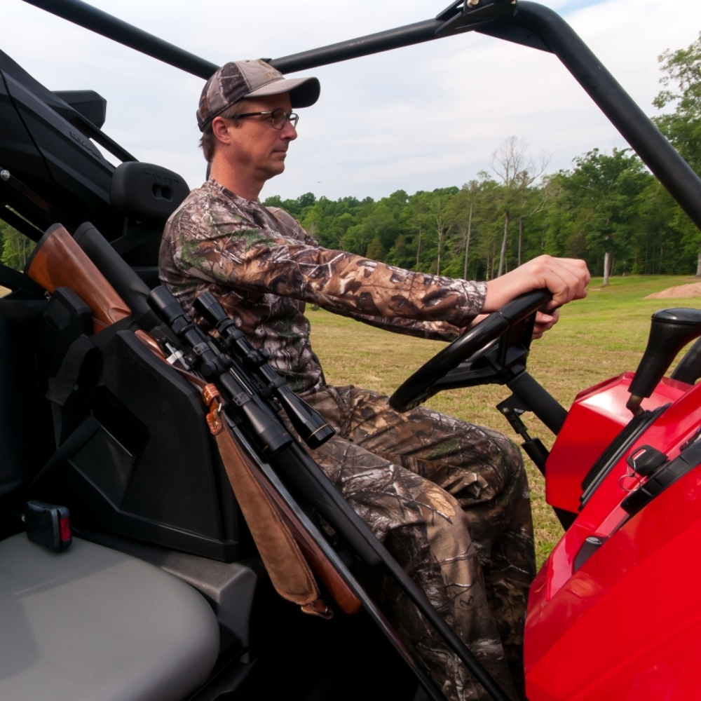 Seizmik ICOS UTV Gun Holder | Universal In Cab On Seat Gun Mount | Holds Two Firearms