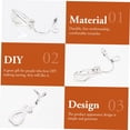 thumbnail image 4 of 150 pcs Round Converter Shaped Clip Pad Non-Pierced Component Easy Pierced Accessory Triangle with Jewelry Non Earring Clips Ear Safe on for Ears Findings Metal Trays Ting Non-, 4 of 5