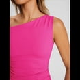 thumbnail image 4 of Tops de Verano con Hombros Descubiertos para Mujer, Camisetas para Salir, Top Corto Sin Mangas, Ropa de Moda, Conjuntos de 2025 Rosa Roja L, 4 of 9