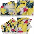 thumbnail image 4 of Fixha Men's Hawaiian Matching Set Tropical Summer Beach Button Down Short Sleeve Shirt and Shorts 2 Piece Outfits-Yellow L, 4 of 5