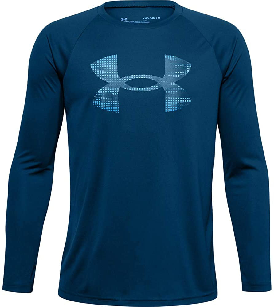 Under Armour Boys Tech Logo Fill Long-Sleeve T-Shirt